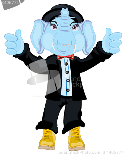 Image of Animal elephant in suit