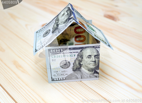 Image of House made of money