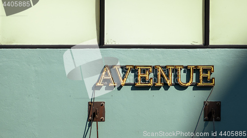 Image of avenue neon light