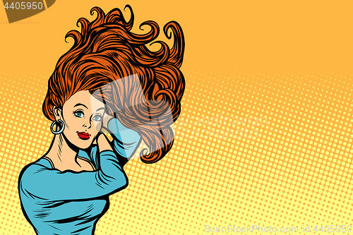 Image of woman with magnificent hair