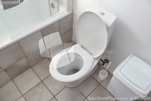 Image of Toilet seat open