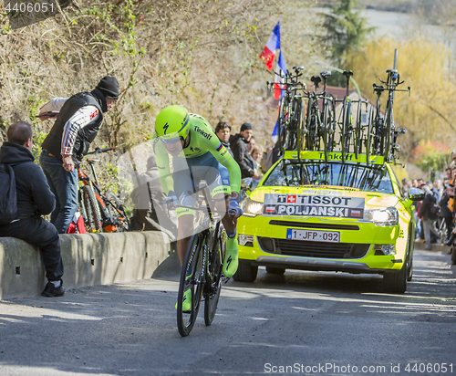 Image of The Cyclist Pawel Poljanski - Paris-Nice 2016