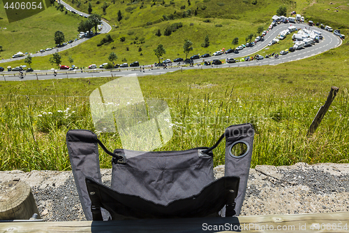 Image of The Folding Chair of a Spectator - Tour de France 2014