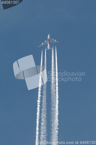 Image of Plane at cruising altitude