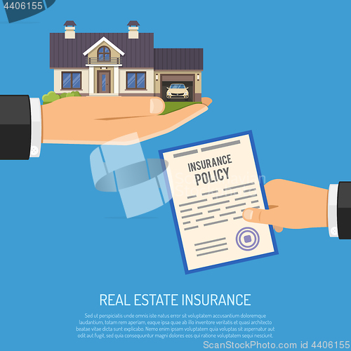 Image of Real Estate Insurance Concept
