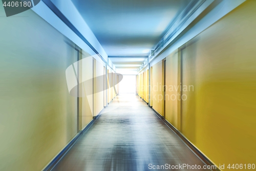 Image of Corridor with motion blur