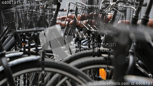 Image of Bicycles close up