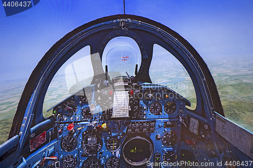 Image of Cockpit of Flight Simulator - Mig 21