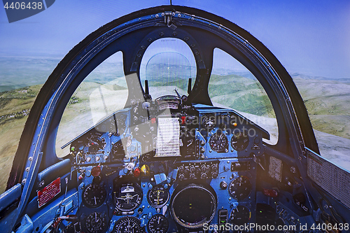 Image of Cockpit of Flight Simulator - Mig 21