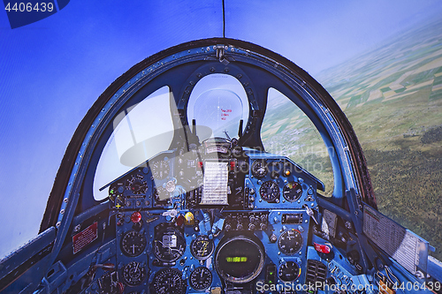 Image of Cockpit of Flight Simulator - Mig 21