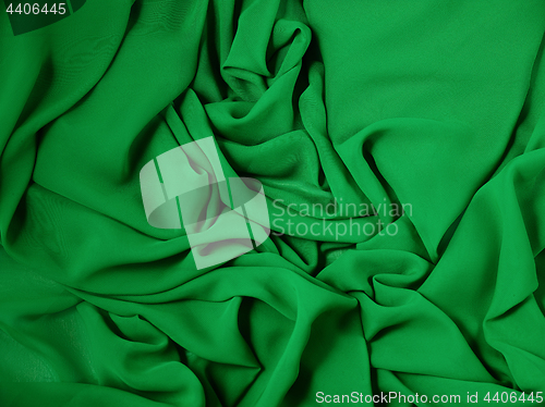 Image of The green abstract cloth, fabric background and texture, curtain theater