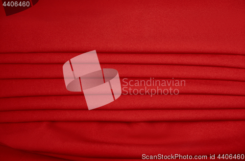 Image of red abstract cloth, fabric background and texture, curtain theat