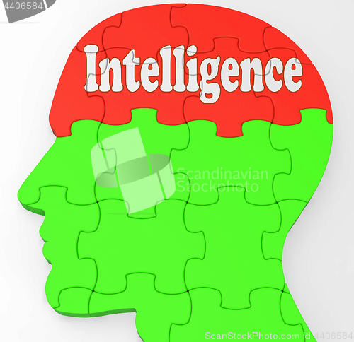 Image of Intelligence Brain Shows Knowledge Information And Education