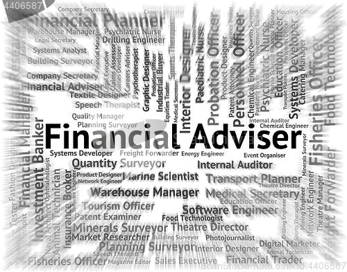 Image of Financial Adviser Shows Position Advisors And Advice