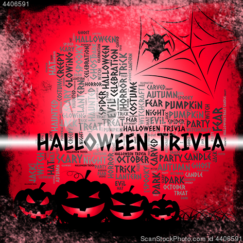 Image of Halloween Trivia Indicates Trick Or Treat And Autumn