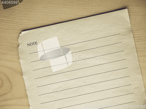 Image of Vintage looking Blank note book page