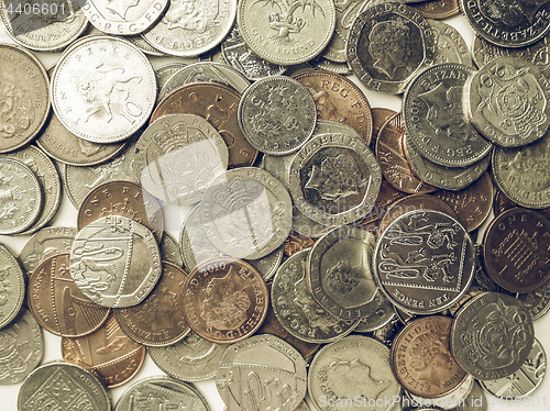 Image of Vintage Pound coins