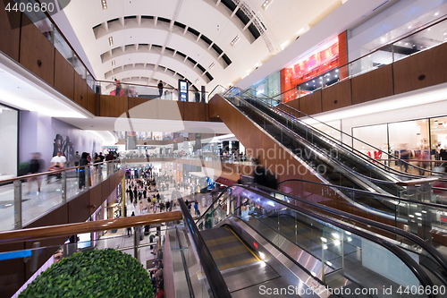 Image of modern shopping center