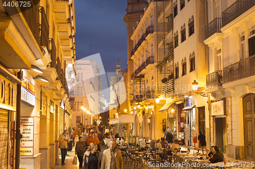 Image of Valencia Old Town street. Spain