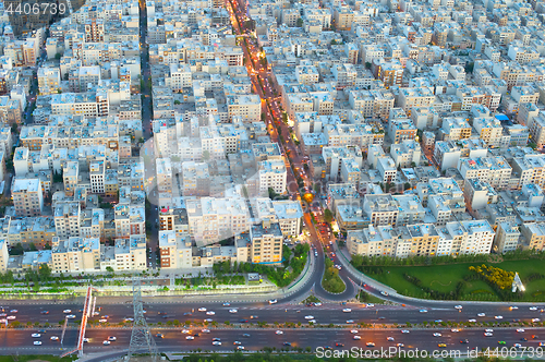 Image of  Tehran skyline aerial view, Iran