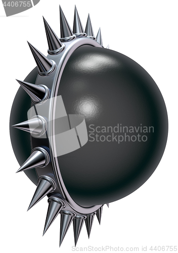 Image of sphere with spikes
