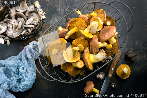 Image of raw mushrooms