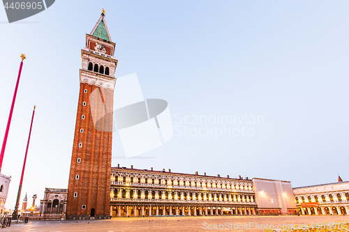 Image of Piazza San Marco early in the morning