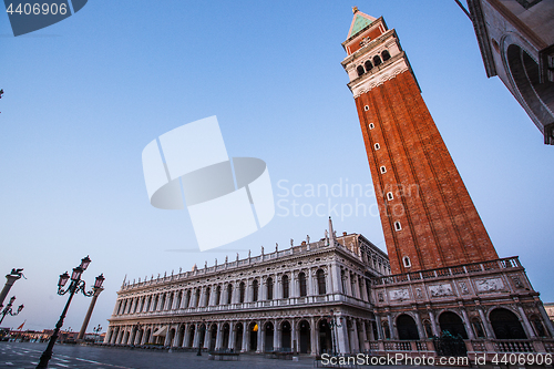 Image of Piazza San Marco early in the morning