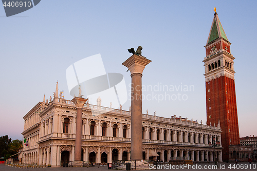 Image of Piazza San Marco early in the morning