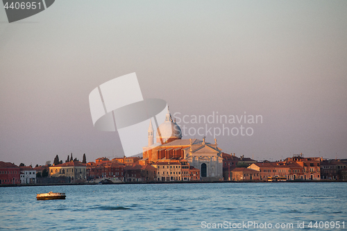 Image of Venice city skyline at sunrise