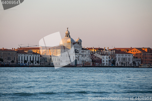 Image of Venice city skyline at sunrise