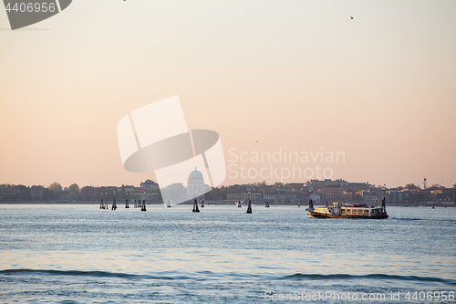 Image of Venice city skyline at sunrise