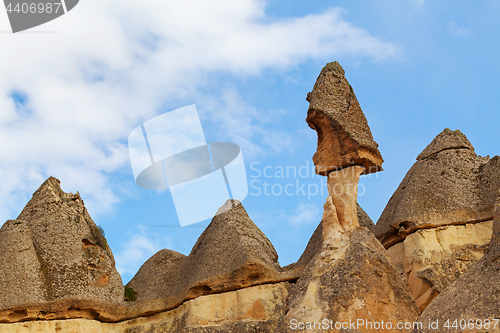 Image of Fairy houses stone cliffs