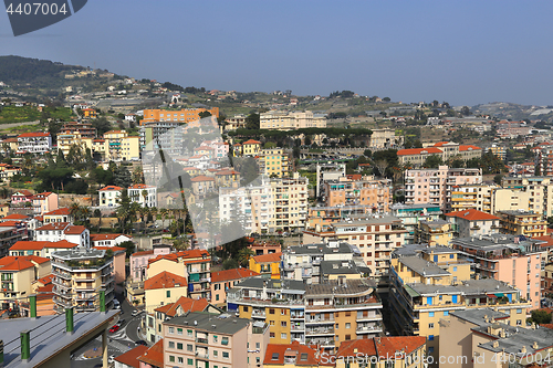 Image of Sanremo or San Remo on Italian Riviera, Imperia, Liguria, Italy