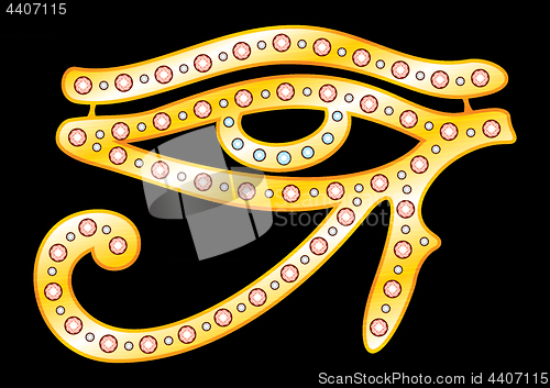 Image of Gold eye of Horus