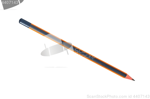 Image of Orange pencil on white