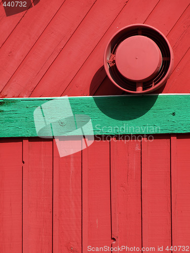 Image of Red and Green Paneling