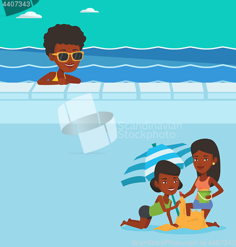 Image of Two travel banners with space for text.