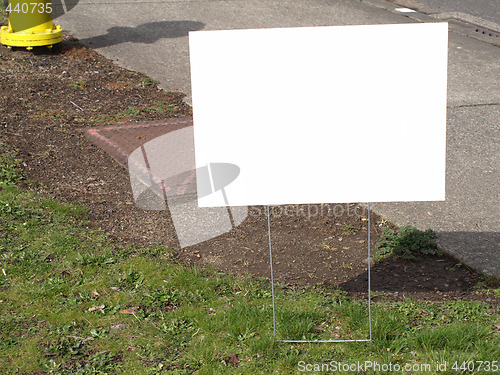 Image of Blank Road Sign