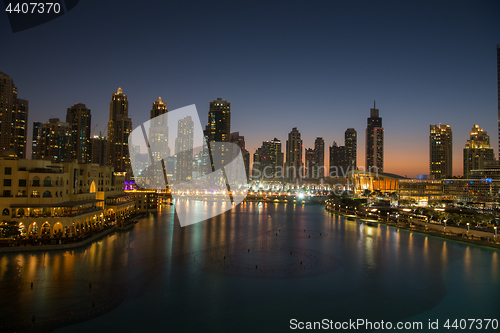 Image of musical fountain in Dubai