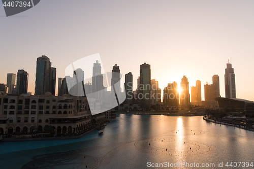 Image of musical fountain in Dubai