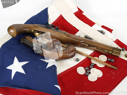 Image of Flag and Guns