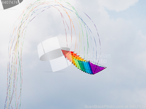 Image of Stack of delta stunt kites