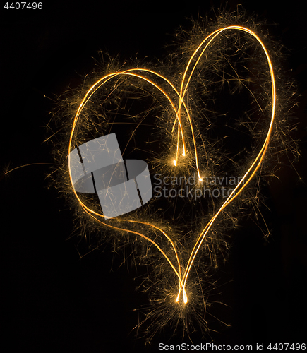 Image of Sparkler Heart Symbol