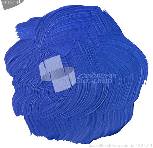 Image of Blue Paint Blot Cutout