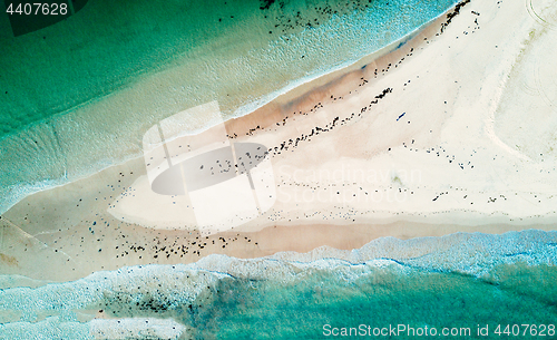 Image of High tide over the sand spit