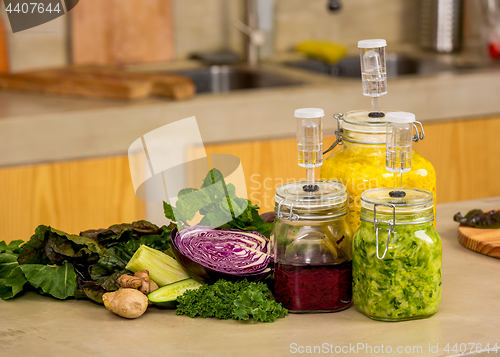 Image of Fermented food jars