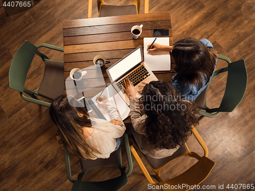 Image of Female friends worried with final exams