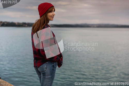 Image of Girl on the lake