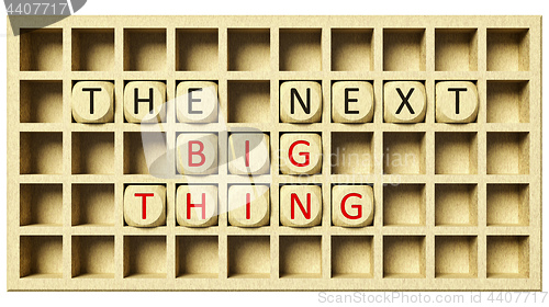 Image of a wooden grid with cubes the next big thing